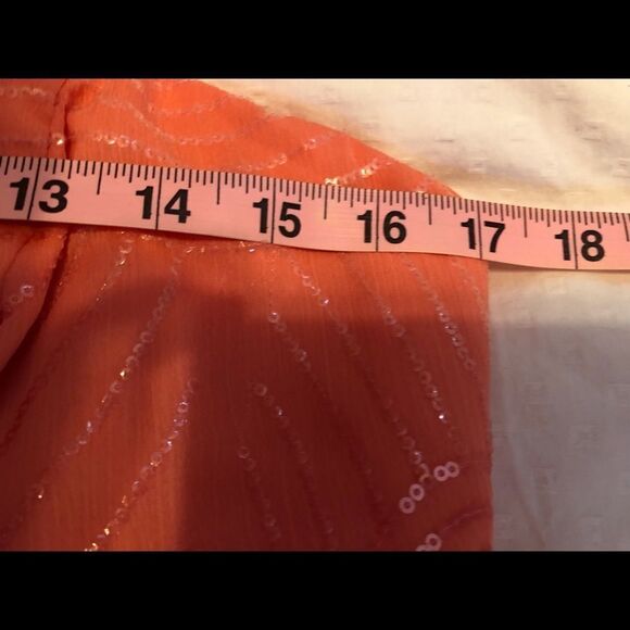 David’s Bridal Party or Going Out Strapless Coral Dress - Picture 10 of 10